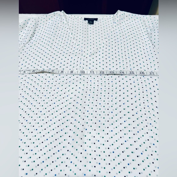 HALOGEN WOMEN’S DRESS BLOUSE SIZE M BUST 20.5” LENGTH Front 24.5” Back 27” HI/LO - Picture 10 of 15